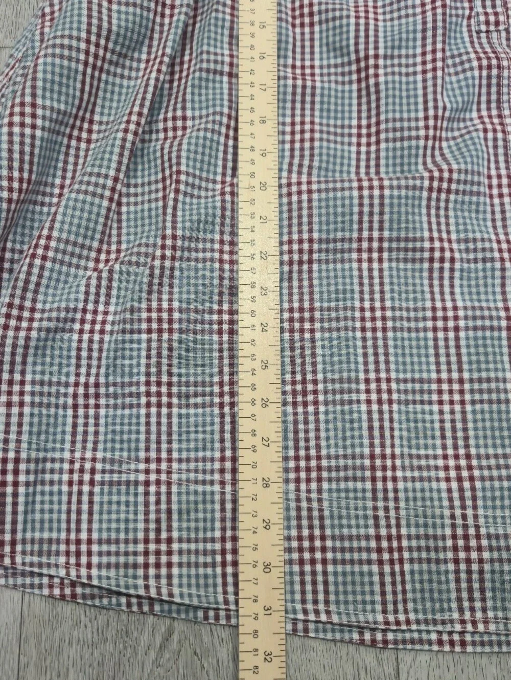 Pilcro Anthropologie Smocked Plaid Babydoll Mini Dress Ruffle Collar Puff Sleeve